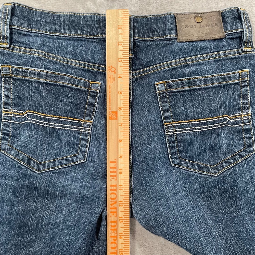 Cody James Jeans Mens 31x29 Blue Slim Straight Dark Wash Denim Western Cowboy - Picture 8 of 9